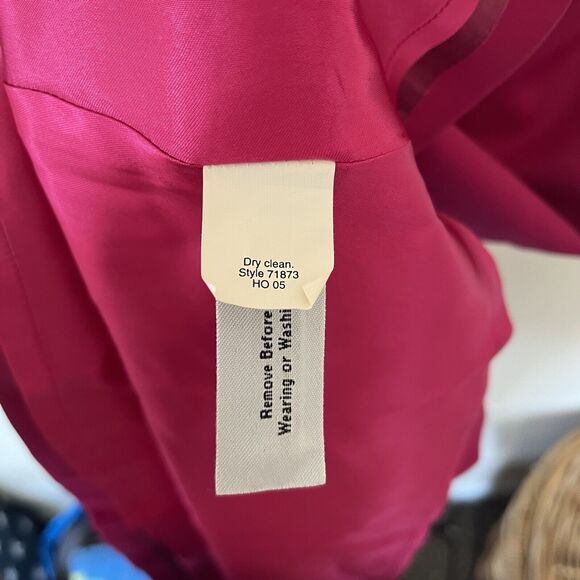 J. Crew Women's Size 8 Pink Knee Length Sheath Dress 100% Wool Sleeveless V-Neck - Picture 4 of 6